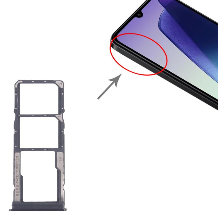 For Xiaomi Redmi 14C 4G 10pcs Original SIM Card Tray + SIM Card Tray + Micro SD Card Tray