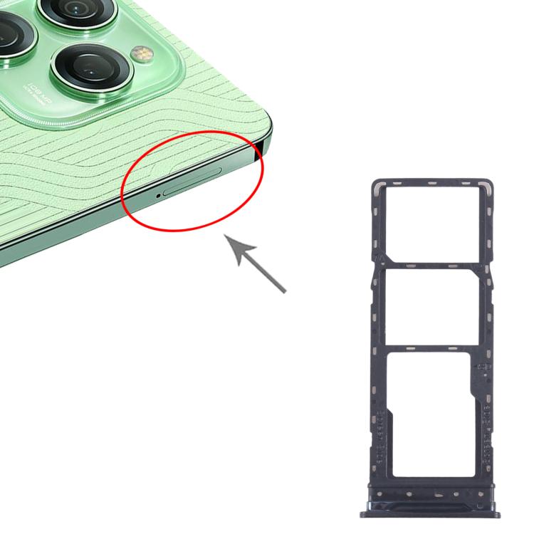 Bandeja para tarjeta SIM original de 10 piezas + bandeja para tarjeta SIM + bandeja para tarjeta Micro SD para Tecno Spark 20 Pro 4G