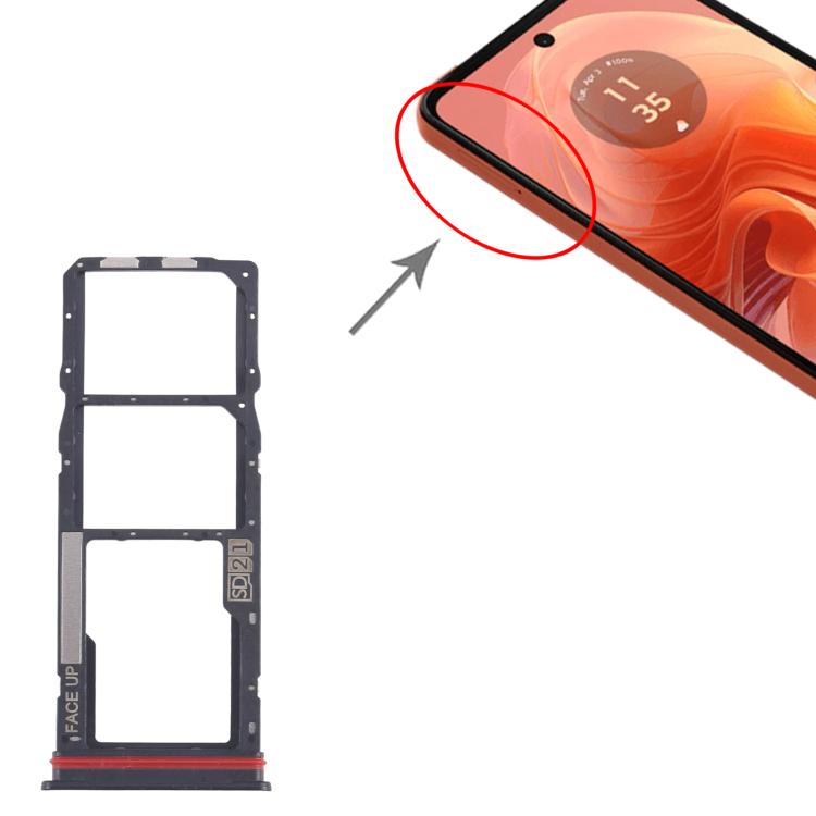 For Motorola Moto G04 10pcs Original SIM Card Tray + SIM Card Tray + Micro SD Card Tray