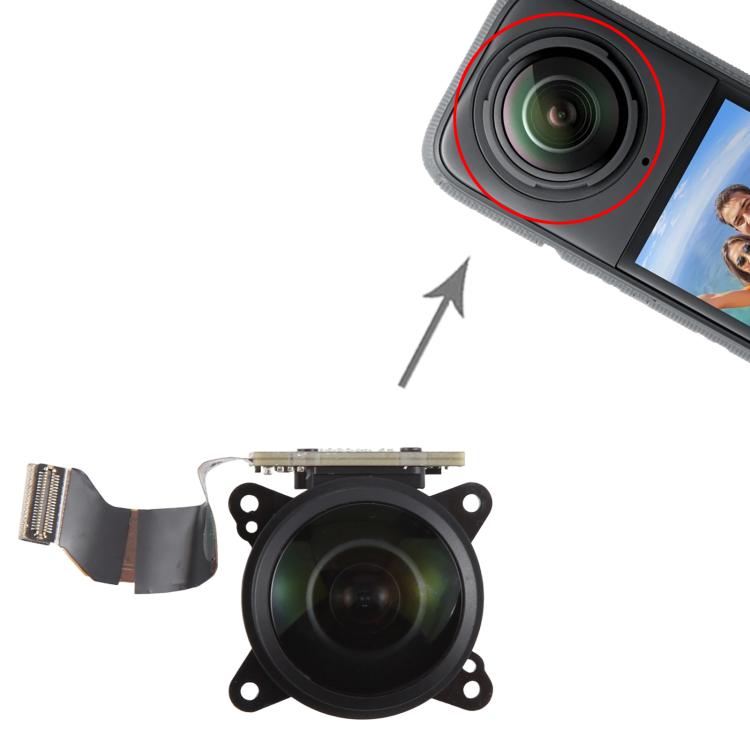 For Insta360 X3 Original Disassembled Camera Front Lens