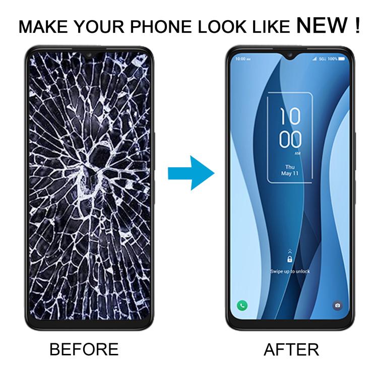 For TCL 40X 5G T609 OEM LCD Screen Digitizer Full Assembly with Frame