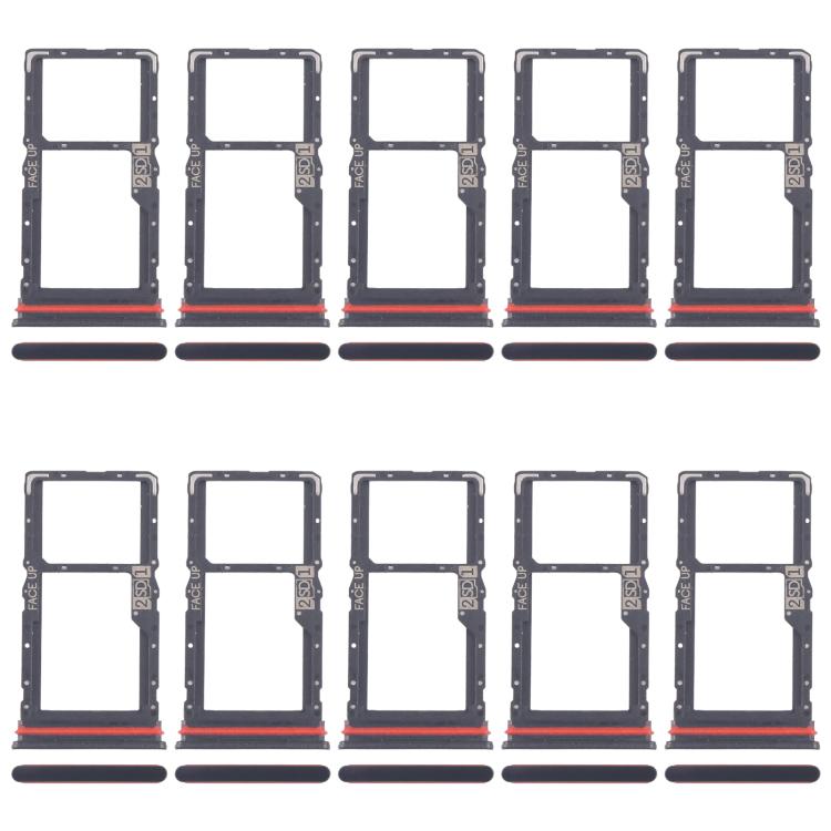 For Motorola Moto G56 10pcs Original SIM Card Tray + Micro SD Card Tray