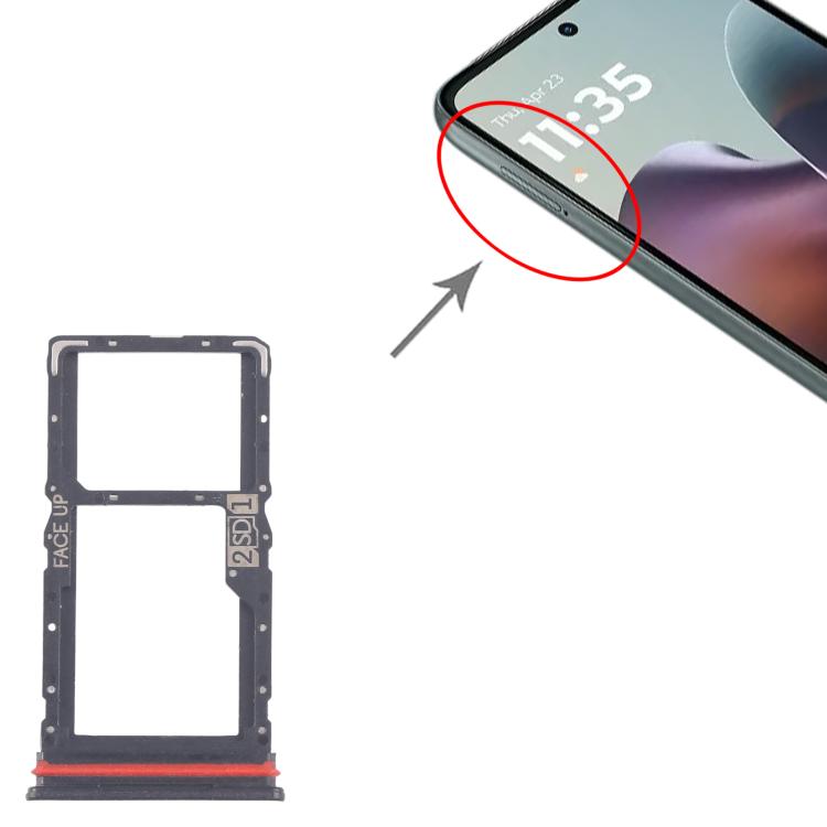 For Motorola Moto G56 10pcs Original SIM Card Tray + Micro SD Card Tray