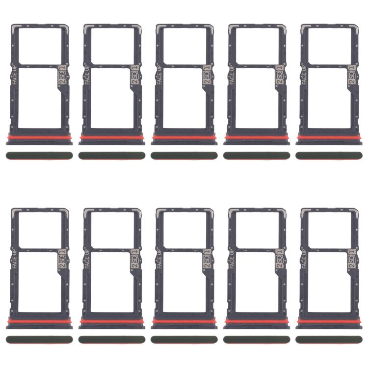 For Motorola Moto G56 10pcs Original SIM Card Tray + Micro SD Card Tray