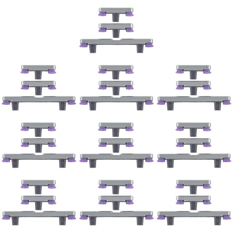 Lot de 10 paires de boutons d'alimentation et de contrôle du volume pour Motorola Edge 60 Pro