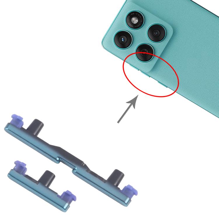 Pour Motorola Edge 60 Fusion, 10 paires de boutons d'alimentation et de contrôle du volume, pour Motorola Edge 60 Fusion