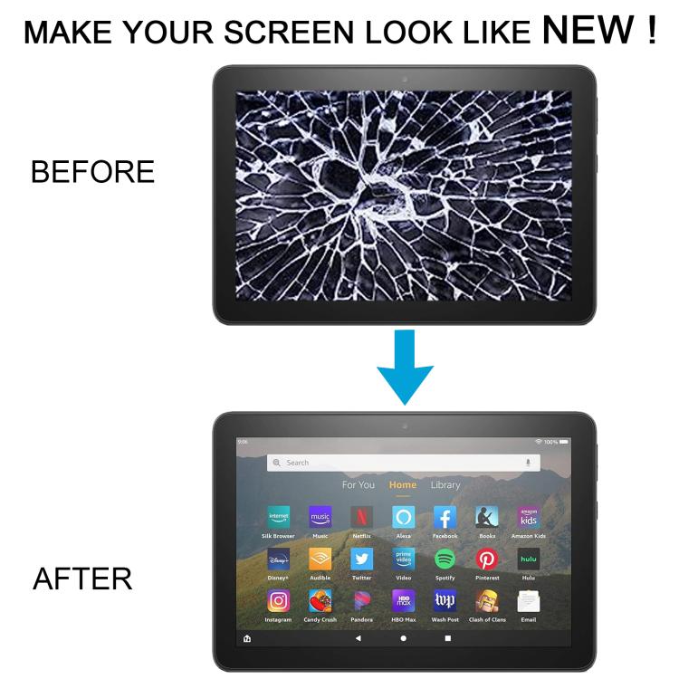 For Amazon Kindle Fire HD 8 12th Gen 2022 R2SP8T LCD Screen with Digitizer Full Assembly