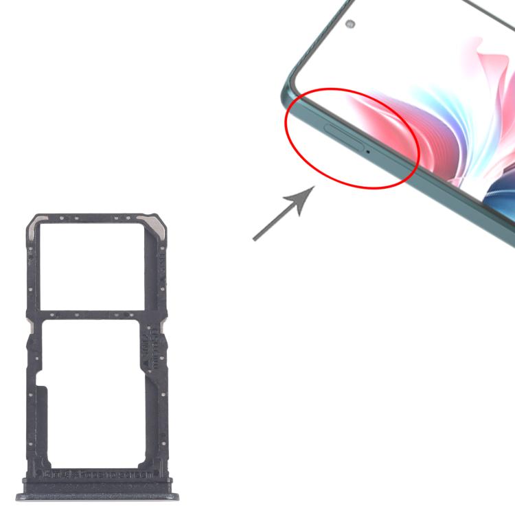 For OPPO F25 Pro 10pcs Original SIM Card Tray + SIM Card Tray / Micro SD Card Tray