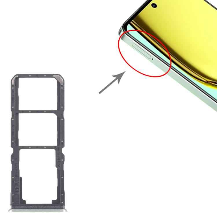 For Realme C67 5G 10pcs Original SIM Card Tray + SIM Card Tray + Micro SD Card Tray