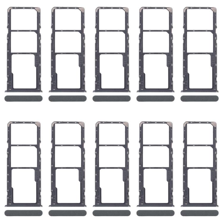 For Realme C61 4G RMX3939 RMX3930 10pcs Original SIM Card Tray + SIM Card Tray + Micro SD Card Tray, For Realme C61 4G(Original)