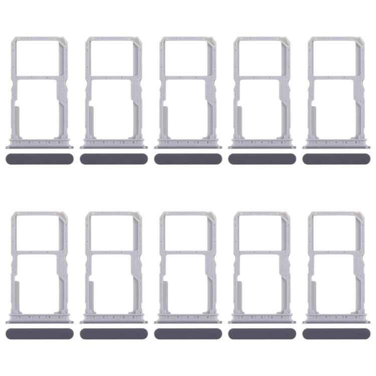 For Realme 14x India 10pcs Original SIM Card Tray + SIM Card Tray / Micro SD Card Tray