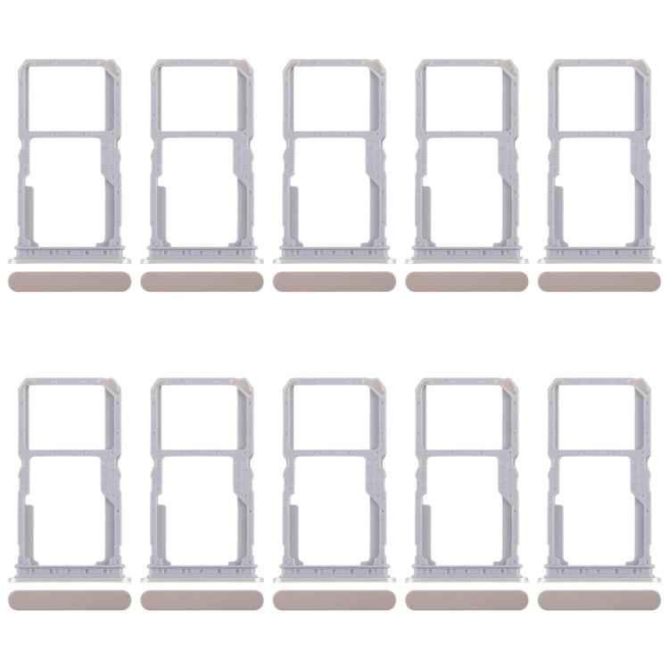 For Realme 14x India 10pcs Original SIM Card Tray + SIM Card Tray / Micro SD Card Tray