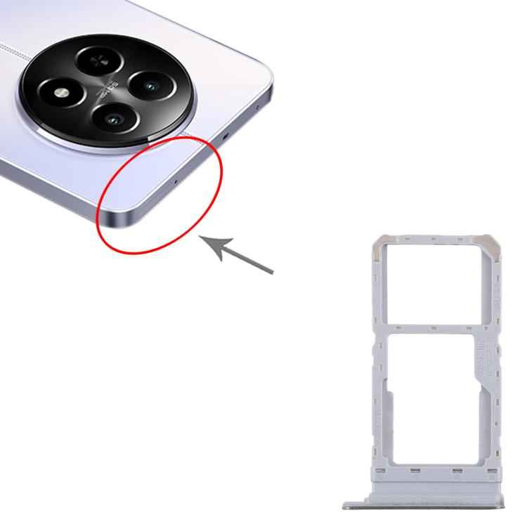 For Realme 12x 5G RMX3997 10pcs Original SIM Card Tray + SIM Card Tray / Micro SD Card Tray