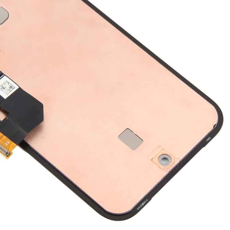 For Google Pixel 8A GKV4X G6GPR G8HHN Original LCD Screen Digitizer Full Assembly with Frame, Including Fingerprint Flex Cable