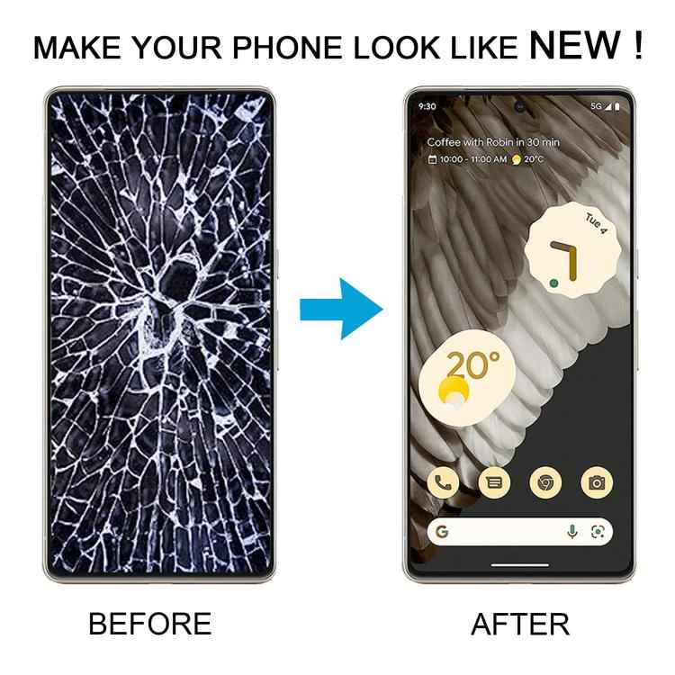 For Google Pixel 7 Pro GP4BC GE2AE Original LCD Screen Digitizer Full Assembly with Frame, Including Fingerprint Flex Cable