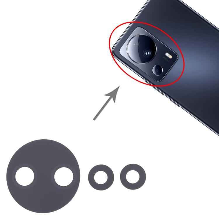 For Xiaomi 13 Lite 10pcs Back Camera Lens