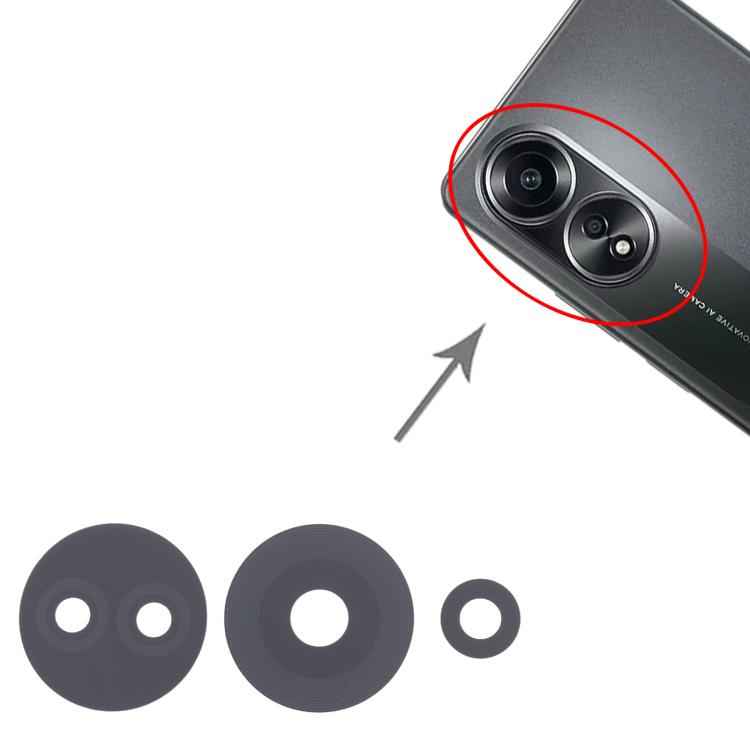 For OPPO A78 4G CPH2565 10pcs Back Camera Lens