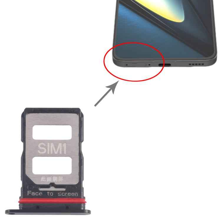 For Xiaomi Poco F6 Pro 10pcs SIM Card Tray + SIM Card Tray