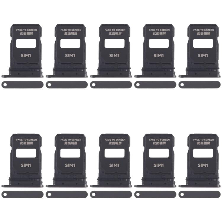 For Xiaomi 15 Pro 10pcs SIM Card Tray + SIM Card Tray, For Xiaomi 15 Pro