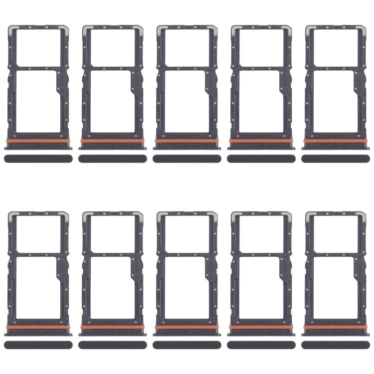 For Xiaomi Redmi Note 13R 10pcs Original SIM Card Tray + SIM Card Tray / Micro SD Card Tray, For Xiaomi Redmi Note 13R