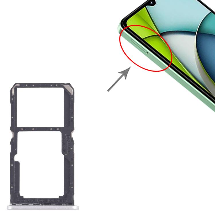 For Xiaomi Redmi A3x 10pcs Original SIM Card Tray + SIM Card Tray / Micro SD Card Tray, For Xiaomi Redmi A3x