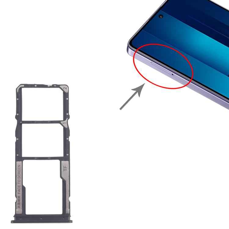 For Xiaomi Poco M6 Pro 4G 10pcs Original SIM Card Tray + SIM Card Tray + Micro SD Card Tray