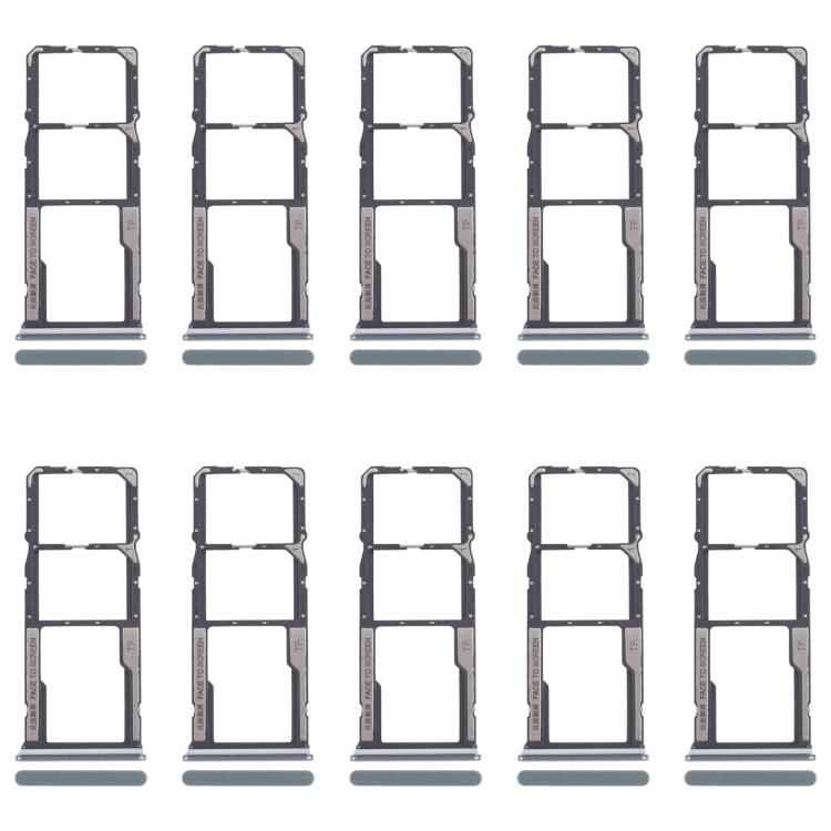 For Xiaomi Poco M6 Pro 4G 10pcs Original SIM Card Tray + SIM Card Tray + Micro SD Card Tray