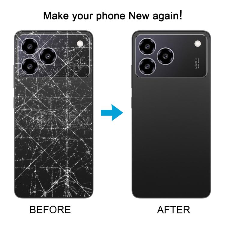 For ZTE Blade A76 4G Plastic Back Cover with Camera Lens Cover