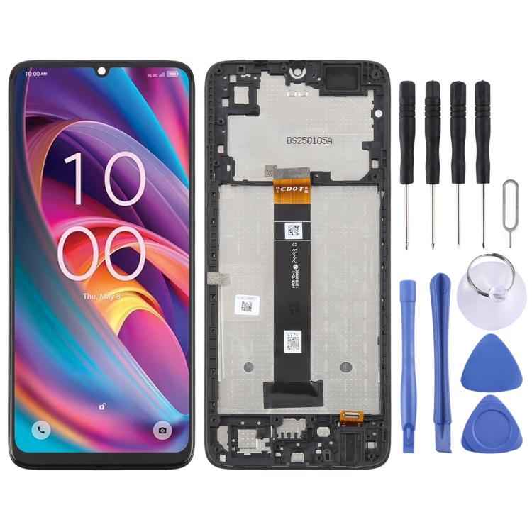 For TCL K32 LCD Screen Digitizer Full Assembly with Frame