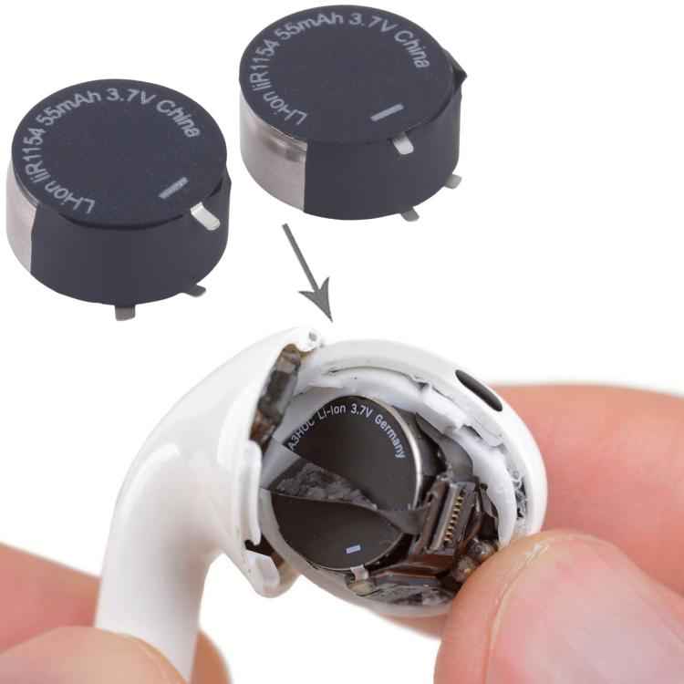For Apple AirPods Pro 1 55mAh liR1154 Right + Left Earphone Battery