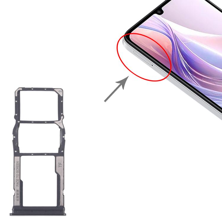 For Xiaomi Redmi 13C 5G 10pcs SIM Card Tray + SIM Card Tray + Micro SD Card Tray, For Xiaomi Redmi 13C 5G