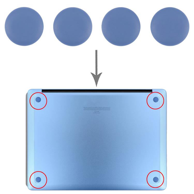 For Microsoft Surface Laptop 7 4 in 1 Bottom Case Rubber Mats, For Microsoft Surface Laptop 7(Original)