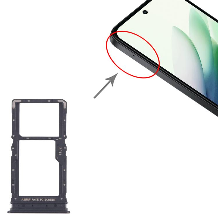 For Xiaomi Redmi 15 5G 10pcs SIM Card Tray + SIM Card Tray / Micro SD Card Tray