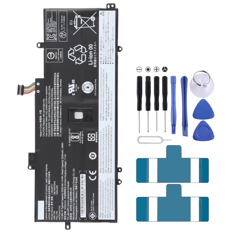 For Lenovo Thinkpad X1 Carbon 7th/8th gen 2019 TP00109A L18C4P71 3325mAh Battery Replacement, For Lenovo Thinkpad X1 Carbon 7th/8th gen