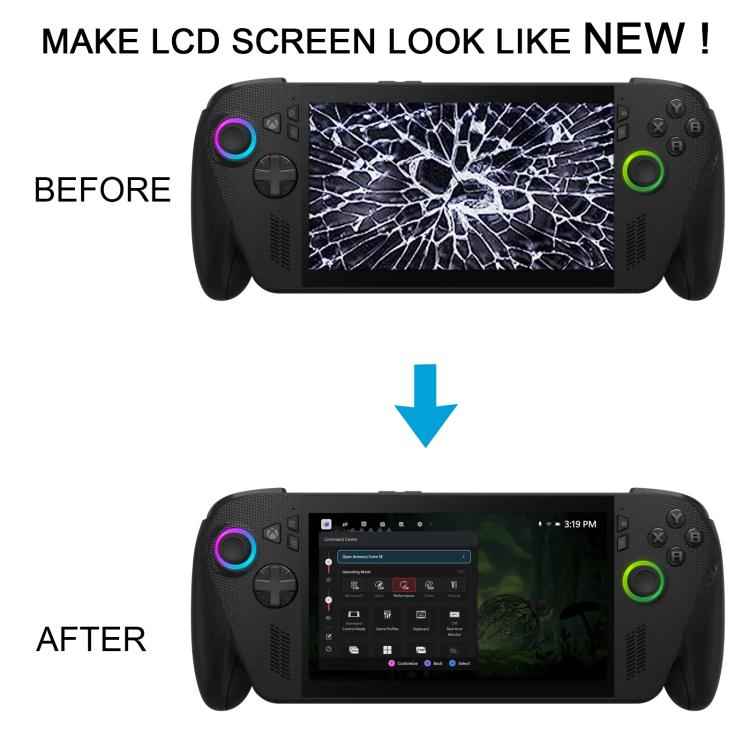 For Asus ROG Xbox Ally X 2025 RC73XA LCD Screen Digitizer Full Assembly with Frame, For Asus ROG Xbox Ally X 2025