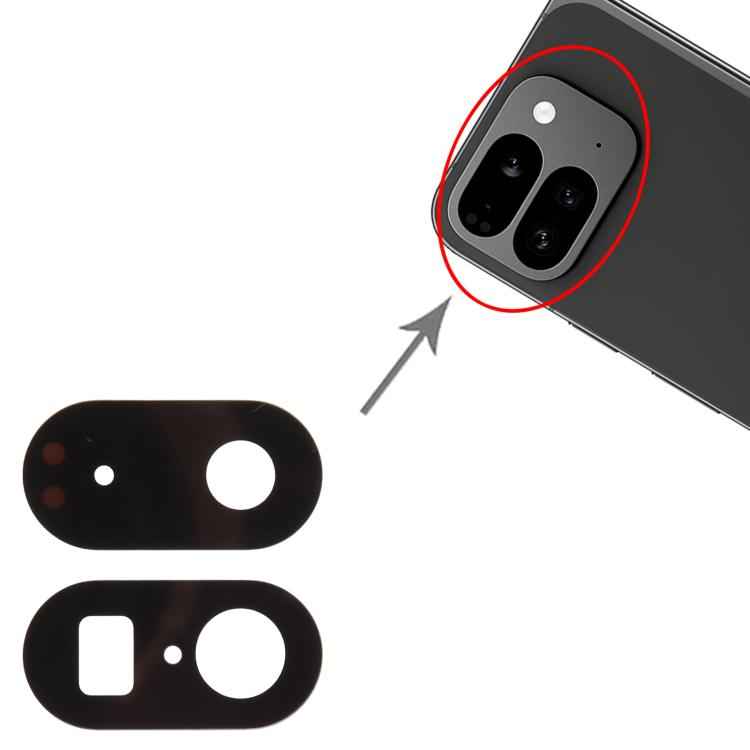 For Google Pixel 9 Pro Fold 10pcs Back Camera Lens, For Google Pixel 9 Pro Fold