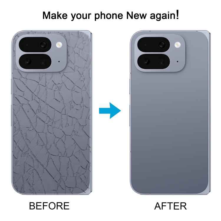 For Google Pixel 10 Pro Fold Glass Battery Back Cover with Camera Lens Cover, For Google Pixel 10 Pro Fold