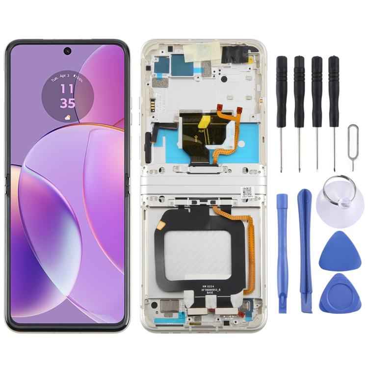 For Motorola Razr 40 XT2323-2 Original LCD Screen Digitizer Full Assembly with Frame, For Motorola Razr 40(Original)