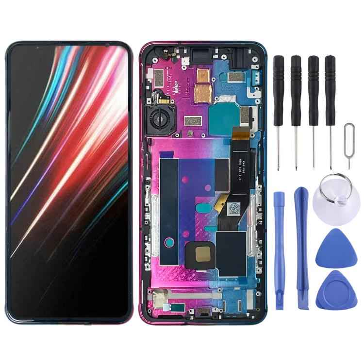 For ZTE nubia RedMagic 6s Original LCD Screen Digitizer Full Assembly with Frame, For ZTE nubia RedMagic 6s(Original)