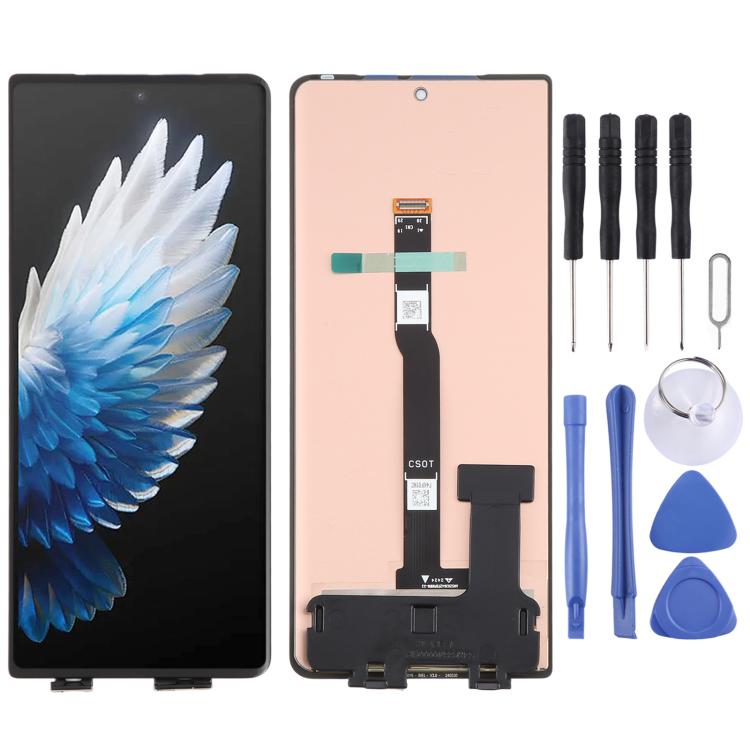 For Tecno Phantom V Fold2 AE10 Original LCD Secondary Screen with Digitizer Full Assembly, For Tecno Phantom V Fold2(Original Secondary LCD)