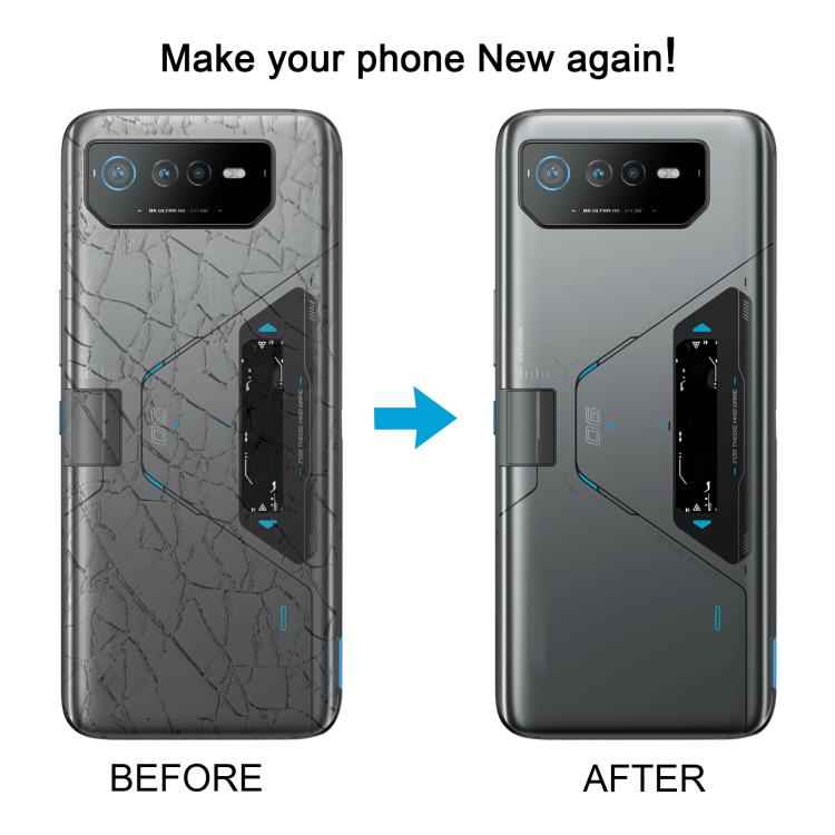 For Asus ROG Phone 6D Ultimate AI2203 AI2203-3E010EU Original Glass Battery Back Cover with Display Screen, For Asus ROG Phone 6D Ultimate(Original)