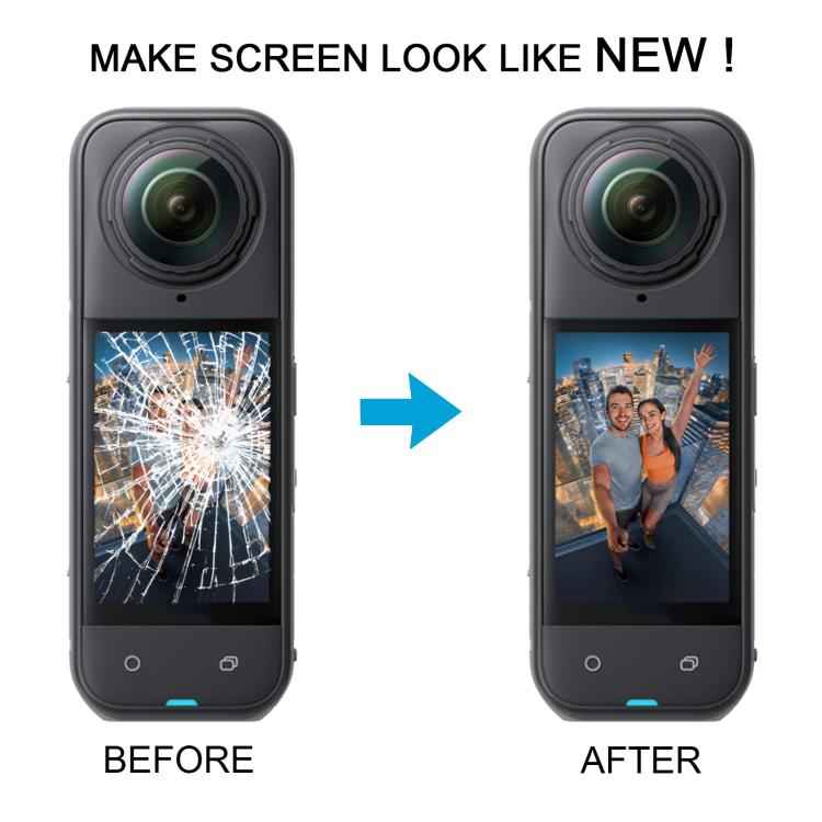 For Insta360 X5 Original LCD Screen Digitizer Full Assembly with Middle Frame, For Insta360 X5(Original,White)