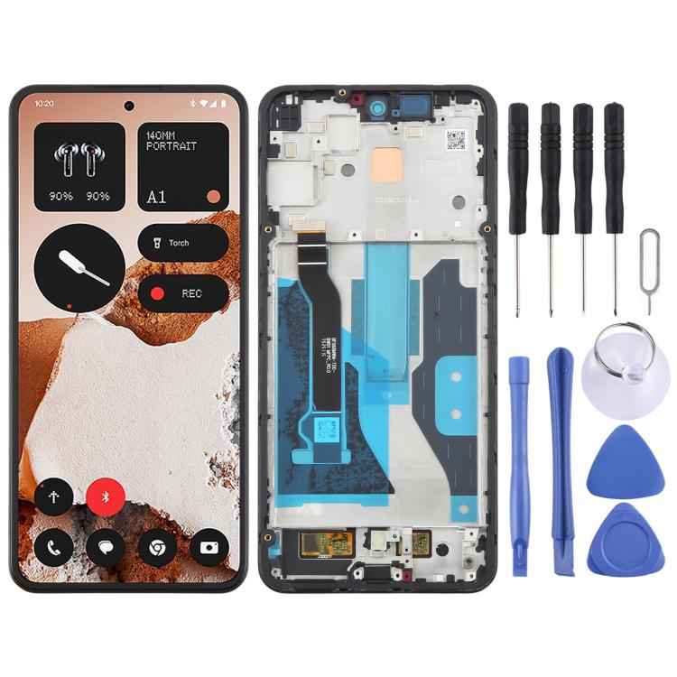 For Nothing CMF Phone 2 Pro A001 Original LCD Screen Digitizer Full Assembly with Frame, For Nothing CMF Phone 2 Pro(Original)