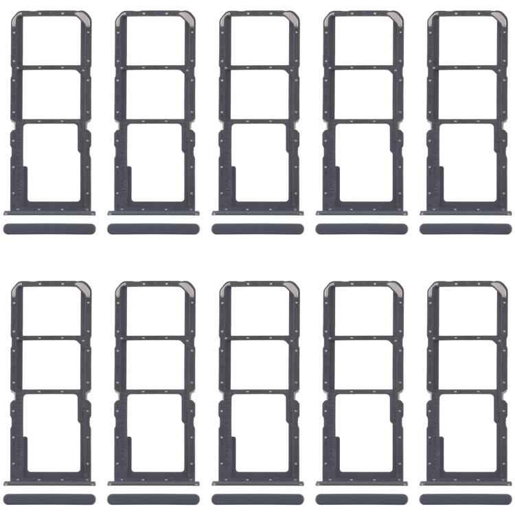 For Realme C30s RMX3690 10pcs SIM Card Tray + SIM Card Tray + Micro SD Card Tray