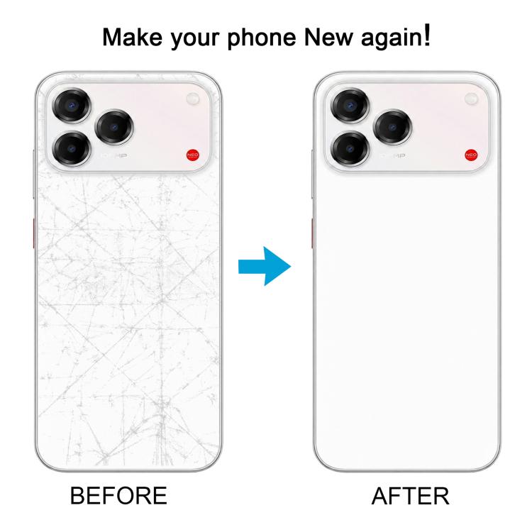 For ZTE nubia V80 Pro Plastic Back Cover with Adhesive, For ZTE nubia V80 Pro
