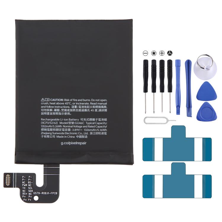 For Google Pixel 10 Pro Fold 1352mAh GU46C Original Li-Ion Battery, For Google Pixel 10 Pro Fold 1352mAh (Original)