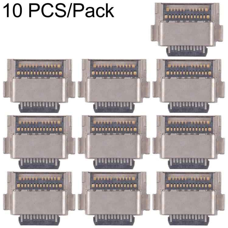 For Galaxy Tab S7 SM-T870/T875/T876 10pcs Original Charging Port Connector, For Galaxy Tab S7(Original)