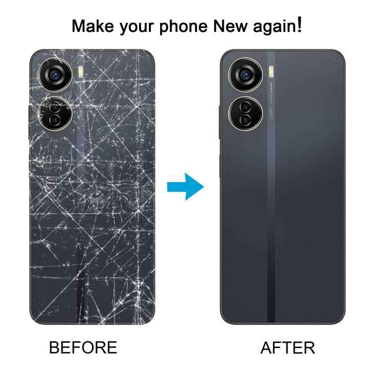 For ZTE Axon 40 Lite Plastic Battery Back Cover with Camera Lens Cover