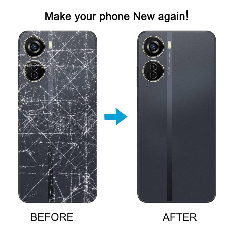 For ZTE Axon 40 Lite Plastic Battery Back Cover with Camera Lens Cover, For ZTE Axon 40 Lite(with Camera Cover)