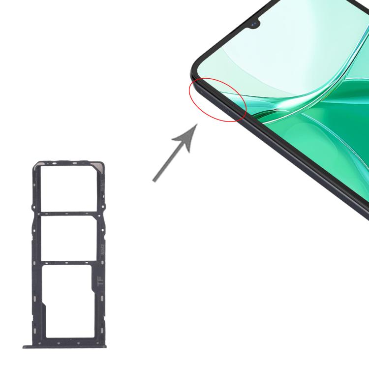 For ZTE Blade A35 Z2453 SIM Card Tray + SIM Card Tray + Micro SD Card Tray, For ZTE Blade A35(Original)
